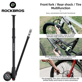 Официальный Насос Rockbros 300PSI Высокого давления Передний k-насос Для Накачки шин MTB Schrader Presta Valve Велосипедный насос