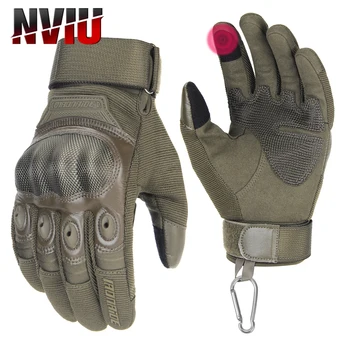 Тактические перчатки с сенсорным экраном, мотоциклетные перчатки, Страйкбол, Охота, стрельба, защитное снаряжение из искусственной кожи Для мужчин и женщин