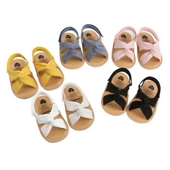 0-18 м Летняя обувь для новорожденных девочек, сандалии, первые ходунки, обувь для новорожденных, повседневные сандалии на мягкой подошве, обувь для малышей