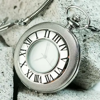 Мужские и женские кварцевые карманные часы, классический ретро перекидной календарь, памятный подарок