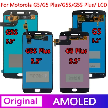100% Тест Для Motorola Moto G5 G5 Plus XT1672 XT1685 Дигитайзер С Сенсорным Экраном в сборе для Moto G5S G5S Plus XT1793 XT1803 LCD