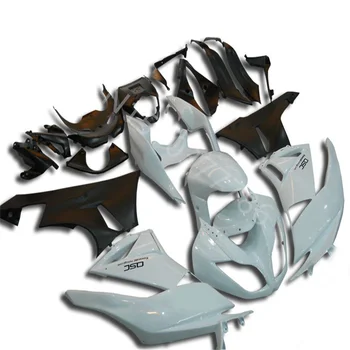 Высококачественный комплект Мотоциклетных обтекателей Подходит для Kawasaki Ninja ZX6R 636 2009-2012 ZX6R 636 2009-2012 белый черный Обтекатель кузова