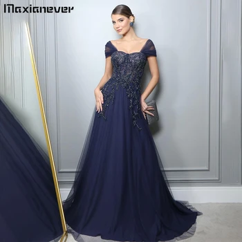 Maxianever Тюлевые платья для выпускного вечера трапециевидной формы с открытой спиной, кружевное платье в виде сердца, иллюзионное сетчатое платье Vestidos