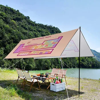 Периодическая таблица элементов, открытый теневой навес, водонепроницаемый и устойчивый к ультрафиолетовому излучению, легкая портативная Оксфордская палатка для пикника, путешествий