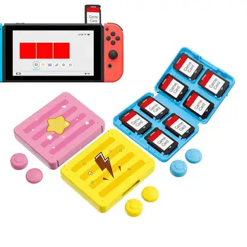 Футляр для карточек для Switch Games, Коробка для хранения аниме-тематики, защитный держатель для игровых карточек со встроенной фиксированной конструкцией, коробки для карточек для путешествий
