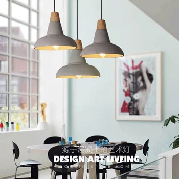 геометрический подвесной светильник, люстры, потолочная деревянная лампочка, светодиодная дизайнерская лампа, винтажная лампа luminaria de mesa, столовая