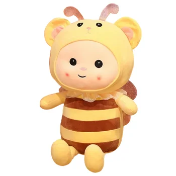 Пчела Плюшевые Успокаивающие игрушки Детские мягкие игрушки Животные Кровать Подарок на день рождения Девочкам Ребенку
