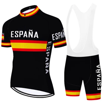 2023 Сборная Испании По Велоспорту Комплект Джерси Мужская Форма MTB Комплекты Велосипедной Одежды Летняя Велосипедная Рубашка Ropa Нагрудник Шорты Roupa De Ciclismo