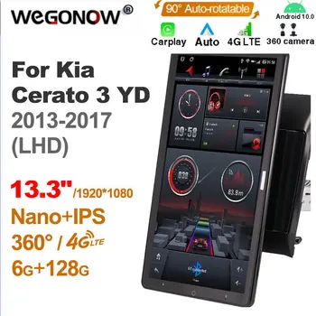 TS10 Android10.0 Собственное автомобильное радио Auto для Kia Cerato 3 YD 2013-2017 с 13,3 