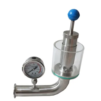 Клапан управления выпуском воздуха с регулируемым давлением 1 дюйм с манометром для выпуска воздуха из бака пивоварни