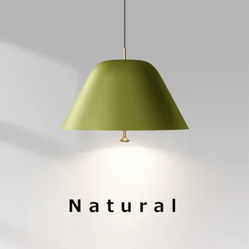 Подвесной светильник для ресторана Nordic, Датский дизайнер, столовая, бар, настольная лампа, изголовье кровати в спальне, Зеленая Маленькая подвесная лампа