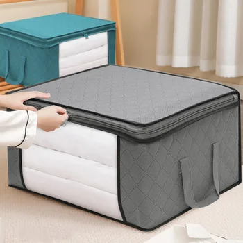 Вместительная коробка, Складной органайзер для хранения одеяла, одеяло с сумками для хранения одежды, Пылезащитная ручка для свитера