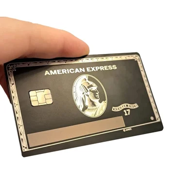 4442 и чип NFC банка Металлическая карточка из нержавеющей стали с магнитной полосой пустая кредитная карточка Поддержка пользовательских металлических кредитных карт
