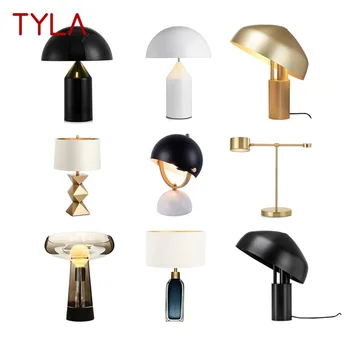 Современная настольная лампа TYLA различного дизайна E27 Настольная лампа для домашнего светодиодного оформления фойе, гостиной, офиса, спальни