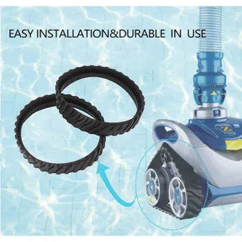 2шт. Сменная гусеница для чистки бассейна, Резиновая шина, гусеничные шины, колесо для роботизированных пылесосов для бассейна Zodiac MX8 MX6