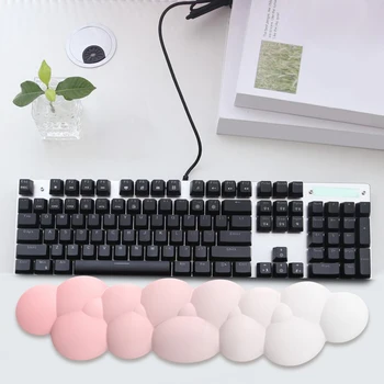 Накладка для запястья клавиатуры Эргономичная накладка для поддержки запястья Cloud, облегчающая боль, облегчающая набор текста, нескользящая, градиентного цвета для игр в офисе