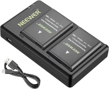 Зарядное устройство Neewer EN-EL14 EN-EL14A и 2 Комплекта Литий-ионных аккумуляторов для Nikon D5600 D3300 D3500 D5100 D5500 D3100