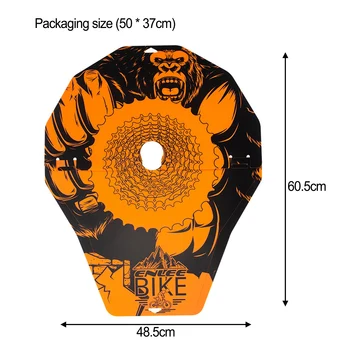 Уникальный дизайн чехла для мытья велосипедов Пластиковый материал Велосипед горный прочный полипропилен ПП Оранжевый для использования внутри помещений