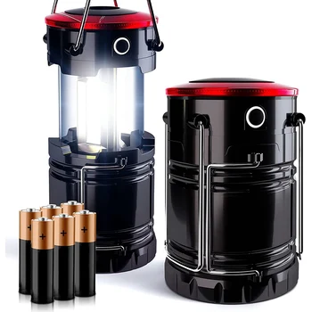 Светодиодный фонарь Pro Camping Lantern [2 упаковки] В 2 раза ярче, раскладывающийся на 360 градусов, с красной подсветкой, работающий от батареи