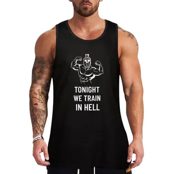 Новая майка Tonight We Train In Hell - Gym, спортивная рубашка, мужская футболка для мужчин