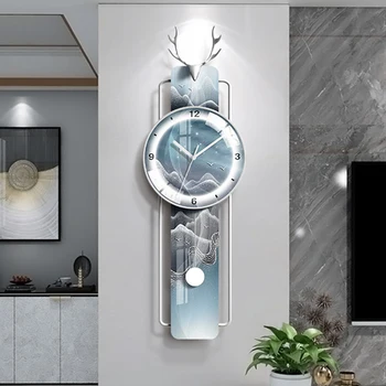 Современный механизм настенных часов Модели для гостиной Дизайн Nordic Creative Стильные настенные часы Digital Horloge Home Decoration AB50WC