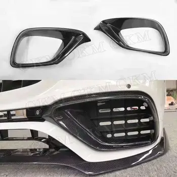 Накладка Противотуманной Крышки Воздухозаборника Переднего Бампера из Углеродного Волокна для Mercedes Benz E Class W213 E63 AMG 2017-2019