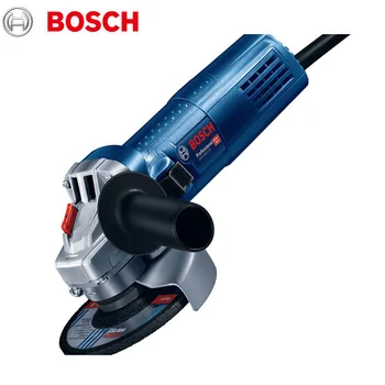 Мощная электрическая угловая шлифовальная машина Bosch GWS 900-125 с регулируемой частотой вращения, запирающимся переключателем, защитой от перезапуска, мощным двигателем