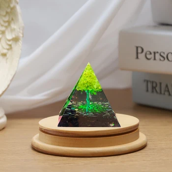 Камень для защиты преобразователя энергии в пирамиду из оргона, декоративное изделие для домашнего офиса