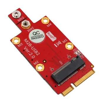 Адаптер NGFF Key B для Mini PCIe с 2 слотами для NANO SIM-карт для модуля 3G 4G 5G