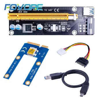 Мини-PCIe 1x к PCI Express x16 Riser Card для Ноутбука Внешняя Видеокарта GDC Miner Слот mini PCIe к PCI-e для майнинга BTC