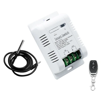 Tuya Wifi Smart Интеллектуальный переключатель мониторинга RF433 Переключатель термостата Переключатель контроля температуры 16A 3000 Вт