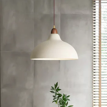 Скандинавский подвесной светильник Промышленные подвесные светильники E27 Внутреннее освещение для гостиной, столовой, кухонного декора, Черно-белое подвесное освещение