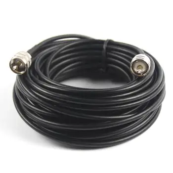 Коаксиальный кабель Rg58 из алюминиевой фольги длиной 15 м, легкая медная оплетка, удобные экраны для бытовой электроники, Черный Портативный
