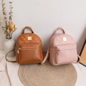 Школьная сумка для девочек, милый рюкзак, модная маленькая сумка, мини-рюкзак на плечо из искусственной кожи, женские Корейские кожаные