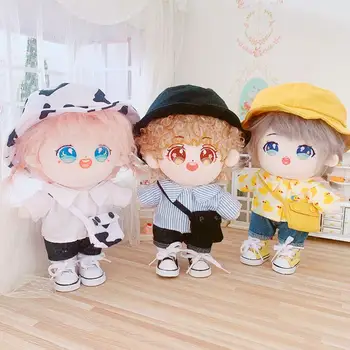 20 см Плюшевая кукла Наряд Одежда Мягкая игрушка Аксессуары для кукол-младенцев для Кореи Kpop EXO Idol Куклы куклы с фигурками Суперзвезд
