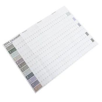 Настольные календари на 2024 год, настенные бумажные расписания, Ежегодный декоративный планировщик для офиса