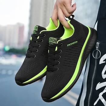 Модная мужская спортивная обувь, дышащие легкие кроссовки для бега, Повседневная дышащая обувь для ходьбы, Нескользящая удобная мужская обувь
