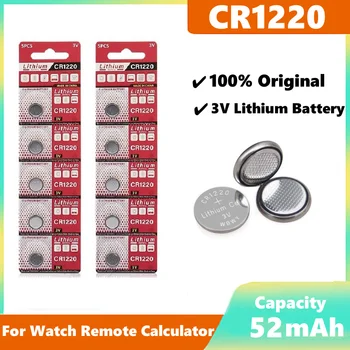 Батарея CR1220 Button Coin Cell Для Часов Car Remote Key ECR1220 GPCR1220 5012LC 3V CR 1220 Литиевые Батареи