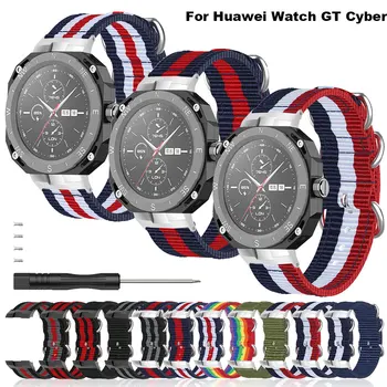 Для Huawei watch GT Cyber Нейлоновый ремешок для часов, спортивный ремешок, браслет Correa, дышащий сменный браслет, аксессуары для смарт-часов