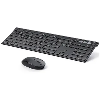 Комбинированная клавиатура Bluetooth и мышь для нескольких устройств, ультратонкие беспроводные перезаряжаемые клавиатуры, мыши для Windows Mac OS iOS Android