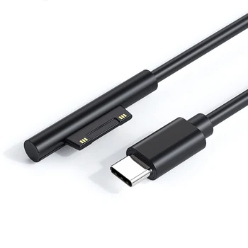 Источник питания USB Type C, быстрое зарядное устройство PD, кабель-адаптер для Microsoft Surface Pro