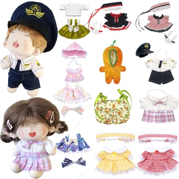 20-сантиметровая хлопковая кукольная одежда, юбка, комплект нижнего белья, униформа горничной Jk, несколько стилей украшения для кукол-идолов