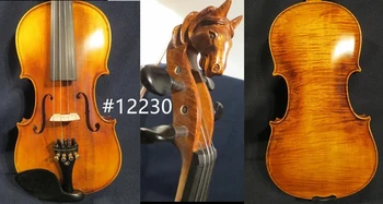 Скрипка в стиле Strad SONG Maestro 3/4, вырезанная голова лошади, мощный звук #12230