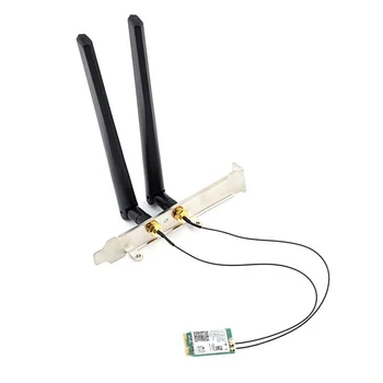 Wi-Fi 6 AX201 M.2 Key E CNVio 2 Wifi карта Двухдиапазонная 3000 Мбит / с беспроводная для Bluetooth 5.0 AX201NGW, с комплектом антенны