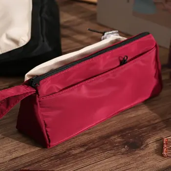 Большая вместительная настольная сумка для хранения в японском стиле, с несколькими карманами, водонепроницаемый держатель для карандашей, многослойная сумка для канцелярских принадлежностей, студенческая