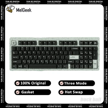 Беспроводная механическая клавиатура MelGeek Modern97 с горячей заменой Динамическая Трехрежимная игровая клавиатура RGB С прокладкой По индивидуальному заказу аксессуаров для геймеров