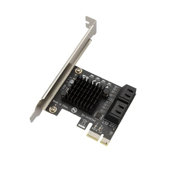 4 Порта SATA III PCI E Express 3,0x1 Адаптер карты расширения контроллера 6 Гбит/с