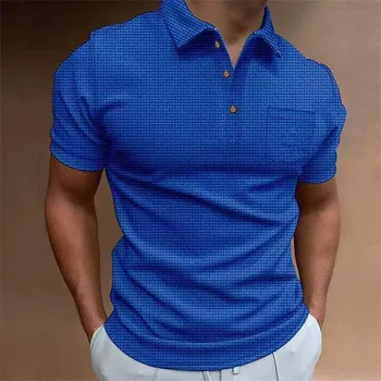 Летняя новая мужская тренировочная рубашка-поло с коротким рукавом, спортивная футболка с отложным воротником, мужская дышащая брендовая рубашка-поло, мужская одежда