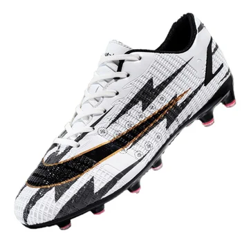 TaoBo 2023 New Lightning Pattern Футбольные Бутсы TF/FG Мужская Футбольная Спортивная Обувь Высокого Качества Профессиональная Футбольная Обувь Для Тренировочного Поля