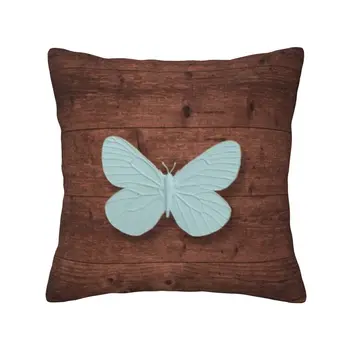 Испытайте максимальное расслабление с бабочками, Квадратная поясничная подушка, предотвращающая шелушение, Приятная для кожи Подушка для сна, не деформируется